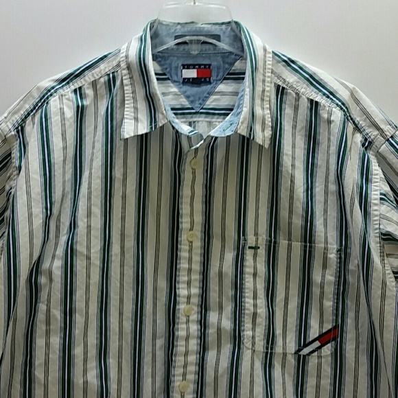 tommy hilfiger men's short sleeve shirts